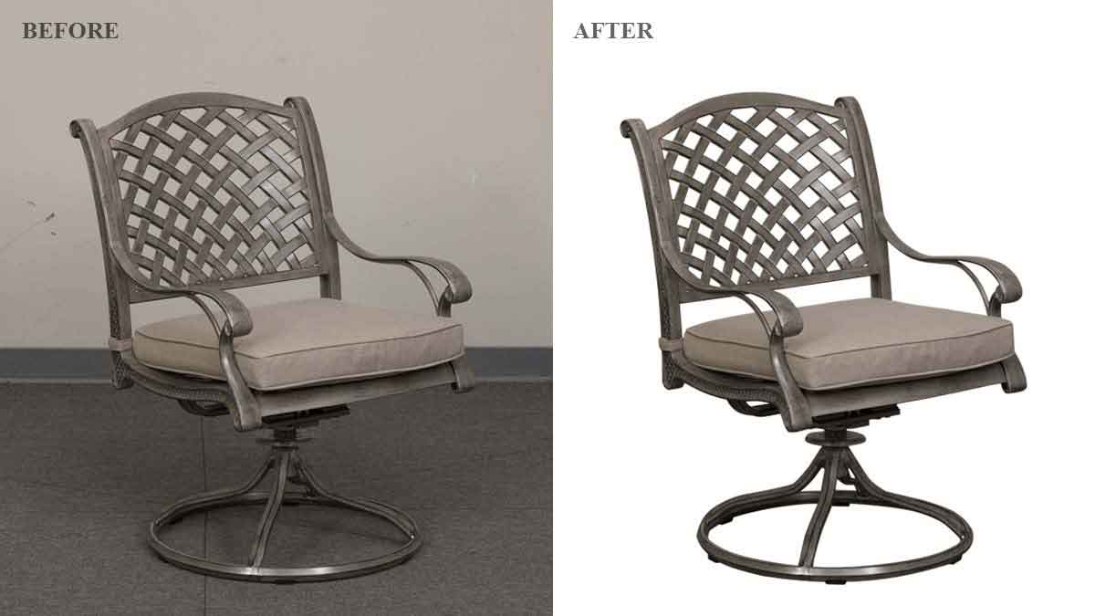Chair Furniture Photo Retouching - Before/After